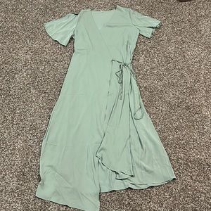 Women’s green dress